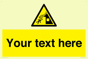 Custom warning roof avalanche